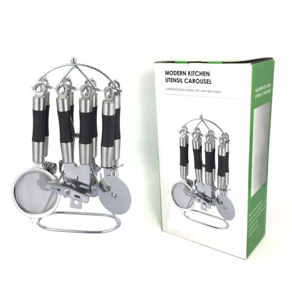 Silk Printing Logo 7 Piece Kitchen Tools Gadgets Set for Convenient and Stylish Cooking