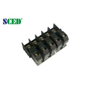 Wholesale Feed Through Panel Mount Terminal Block Connector Pitch 15.0mm , 2P - 12P 600V 90A from china suppliers