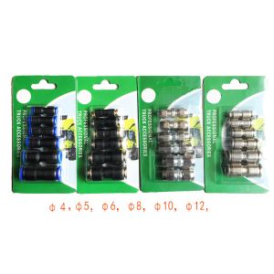 Air Compressor Hose Tube Straight Pneumatic Push In Quick Connector Adapters