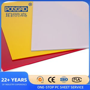 Wear Resistant PC Diffuser Sheet Customized LED Frosted Light Diffuser Sheet
