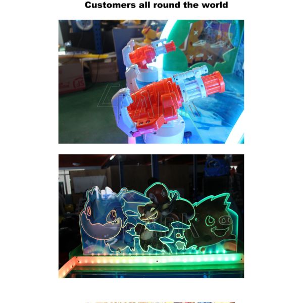 Frozen Sharpshooter Arcade Water Shooting Video Game Machine Redemption Gashapon For Kids