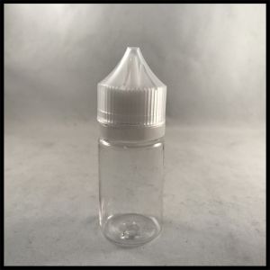 30ml Clear Plastic Dropper Bottles , Pharmaceutical 30ml Pet Plastic Bottles