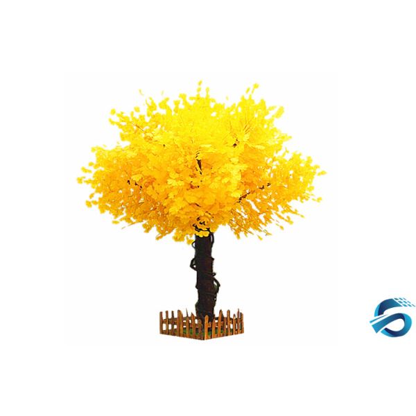 Nearly Natural Vivid Artificial Gold Tree Fire Prevention Easy Cleaning