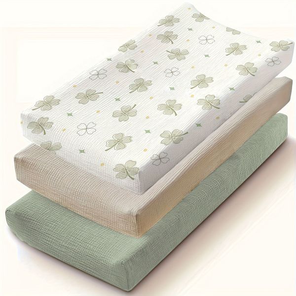Soft Changing Table Pad With Cover Breathable Skin Friendly Modern Style