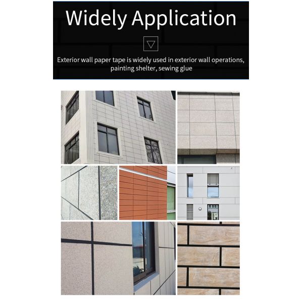 Strong Adhesive Crepe Paper Masking Tape For Automotive Painting Or House Decoration