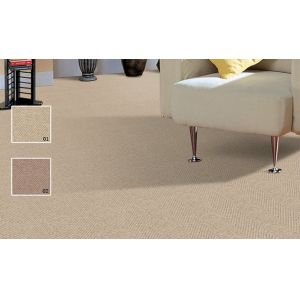 Custom Printed Soft Wool Berber Carpet 85% Polypropylene In Public