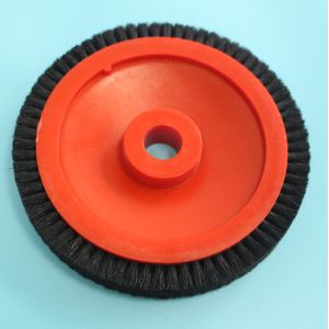 Wholesale Red Body Stenter Machine Parts Monforts Small Type Brush Wheel Black Hair from china suppliers