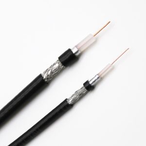 75ohm Coaxial RF Cable AM/TC/OFC Braiding Solid OFC Conductor For CCTV CATV RG59