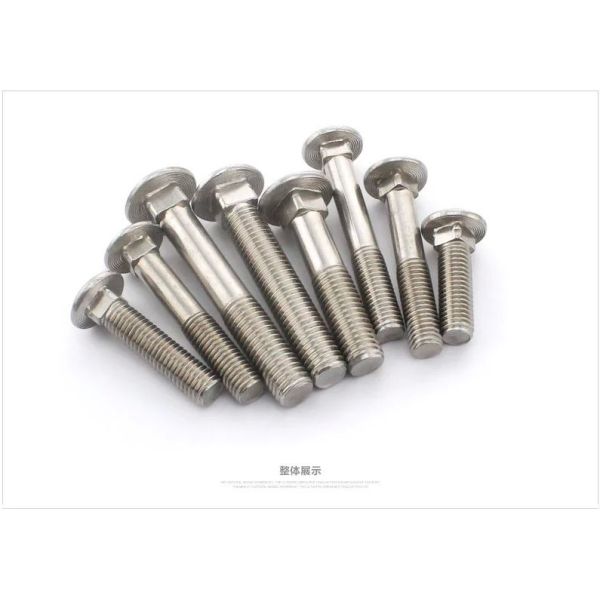 Copper Plating Galvanized Carriage Bolts Externally Threaded Cylinder Nominal