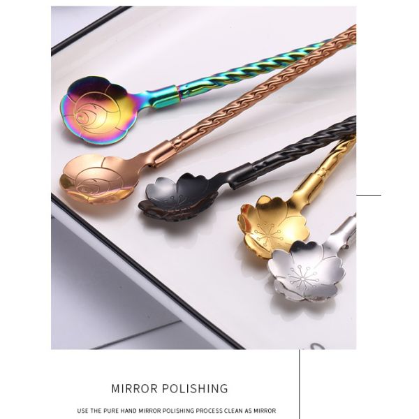 Colorful Reusable Stainless Steel Straws With Spoon Rust Resistant