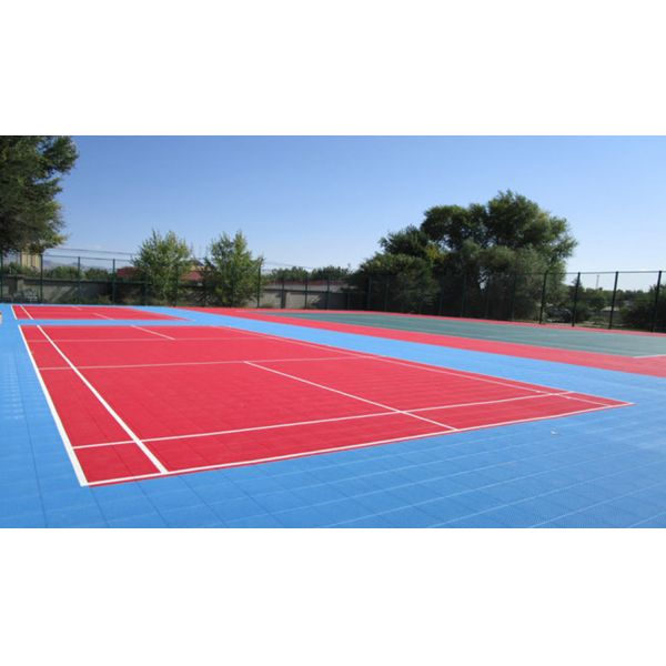 Synthetic Suspended PP Interlocking Sports Flooring Windproof