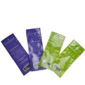 Heat Seal Sealing Plastic Pouches Packaging Laminated Material Finish Eyelash