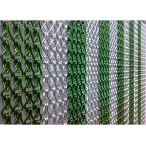 Anodized Fly Screen Chain Curtain Double Hook Type For Door / Windows