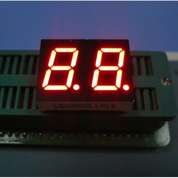 Multiplexed Dual Digit Seven Segment LED Display Dual Digit Wide Viewing Angle