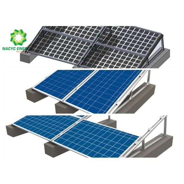 Aluminum Bracket Flat Roof Solar Power Mounting SystemLighting System Mounting