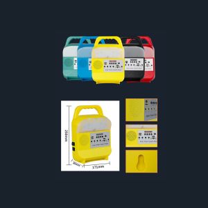 6PCS Multifunctional Emergency Solar Home Lighting System Panel Mini Kit