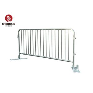 Wholesale Hot Dipped Galvanized 2500mm Metal Barricade Fence With Wheels Rustproof from china suppliers