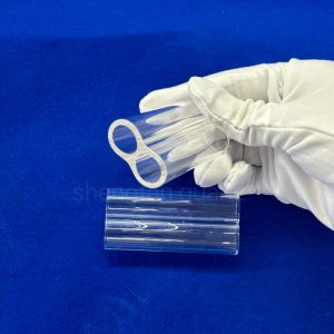 Customized High Purity Transparent Polished Clear Glass Tube Furnace