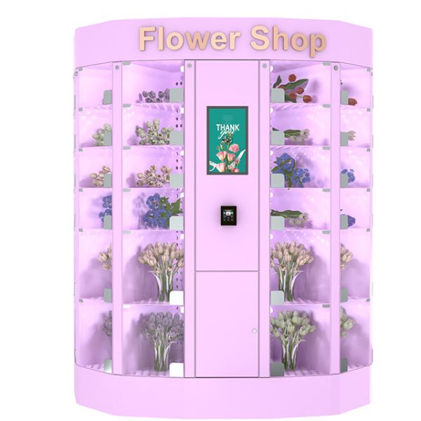 Quality Smart Automatic Flower Vending Locker Large Capacity With Adjustable Temperature for sale