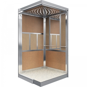 Elevator Interior Design Stainless Steel 304 Elevator Lift Cabin IP67 With PVC Floor