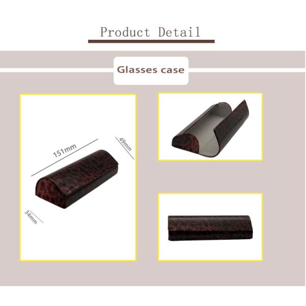 Leopard Grain Cute Spectacle Case Luxury Packaging Box For Glasses