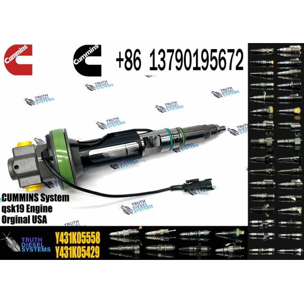 High Quality Common Rail Diesel Fuel Injector Y431K05429 4964170 For Cummins QSK19 QSK38 QSK60