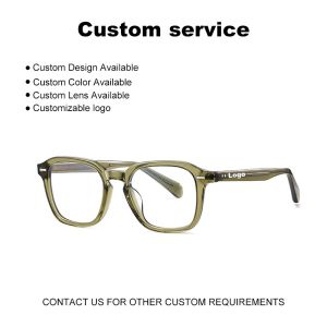 Fashion Design Custom Glasses Frame Acetate Combination Optical Polarized
