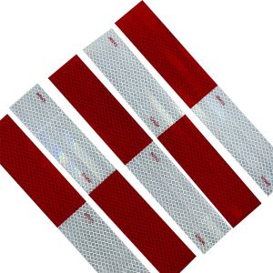 Wholesale DOT-C2 Reflective Safety Tape Waterproof Red &amp; White Self Adhesive Conspicuity Tape from china suppliers