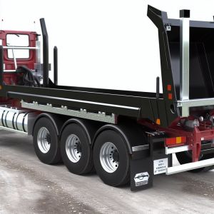 50T Load Capacity Jost 2 Tipper Trailer With HYVA Front Lift For Bulk Mine And Construction Cargos Transportation