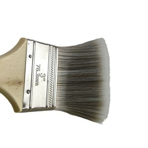 3-inch Thick Paint Brush Stainless Steel Iron Shell Poplar Handle Dual Color
