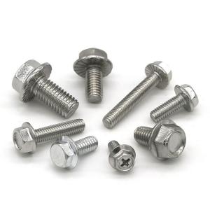 Wholesale 1 2 Inch 1 4 28 1 4 20 Hex Flange Bolt M10  M12 M6 Construction Furniture Fasteners from china suppliers