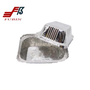 Small Size Rectangular Foil Trays 230ml 100 Moisture Proof
