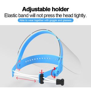 Full Face Medical Isolation Protective Shield Mask Pet Material High Impact