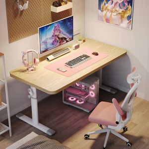 Adjustable Height White Metal Writing Desk for Children's Study in Zhejiang