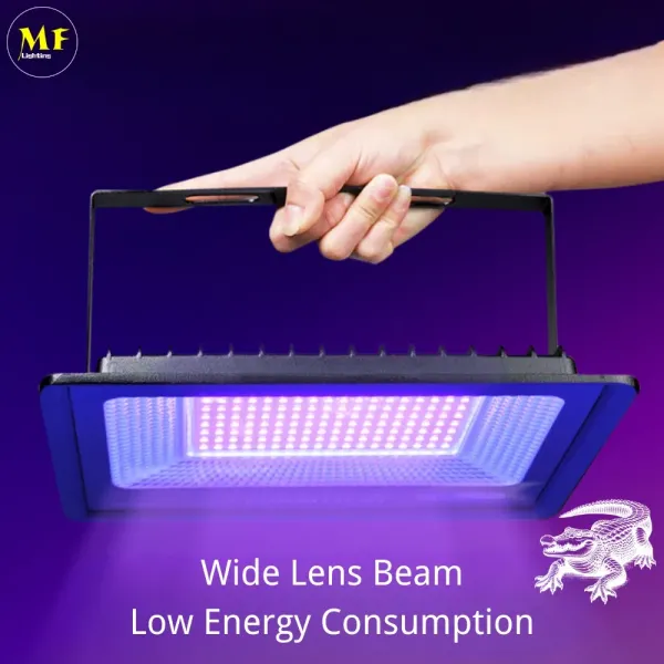 Factory Price Efficient 100W 200W Heat Dissipation IP66 Waterproof Adjustable Body Aluminum Material UV Curing Flood Light for Paint Printing Nails