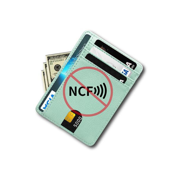 MN-2301 Custom RFID Card Sleeves for Slim Front Pocket Wallet and Solid Color Pattern