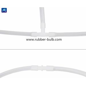 Aquarium Air Valve Connector White Plastic Inline Tubing, 3-Way T & Straight