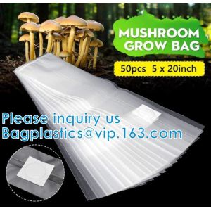 Autoclavable Mushroom Grow Bags Bulk with Microporous Filter Patchs - Large 8"x5
