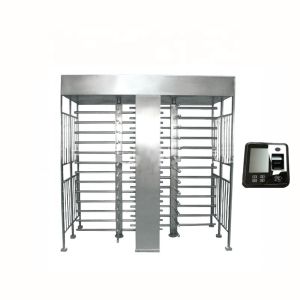 Gym Full Height Pedestrian Turnstiles Access Control System Self Lock