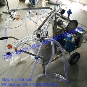 For USA market,Vacuum Pump Typed Single Bucket Mobile Milking Machine, hot sale
