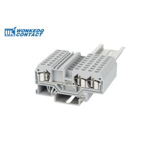 281-681 Spring Clamp Terminal Block , Spring Loaded Wire Terminal Easy Operation