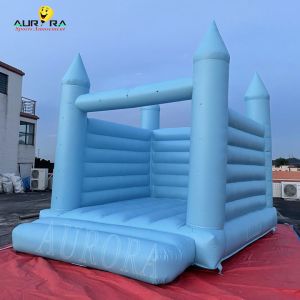 Wholesale Custom Inflatable Bouncy Castle Blue Wedding Jumping Castle Bounce House from china suppliers