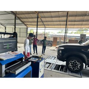 5-in-1 Roller Brake Tester with 4000kg Max Axle Load, Dual Plate Side Slip, and