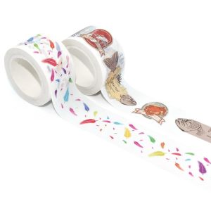 Custom Self Adhesive Masking Paper Patterned Masking Washi Tape