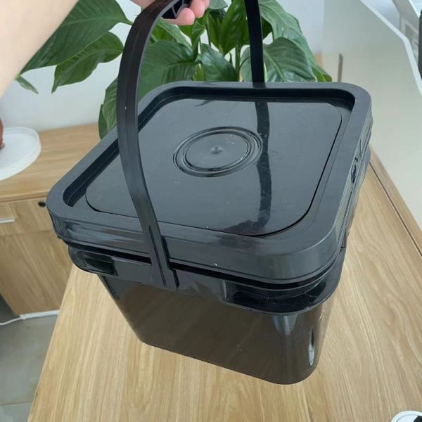 Beverage Packaging 10L Square Bucket with Lids and Handle