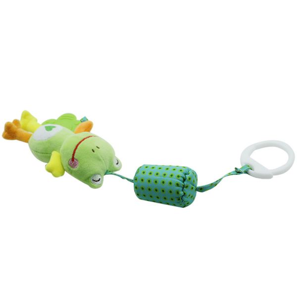 Quality Hanging Baby Rattle Crinkle Squeaky Toy With Teethers Plush for sale