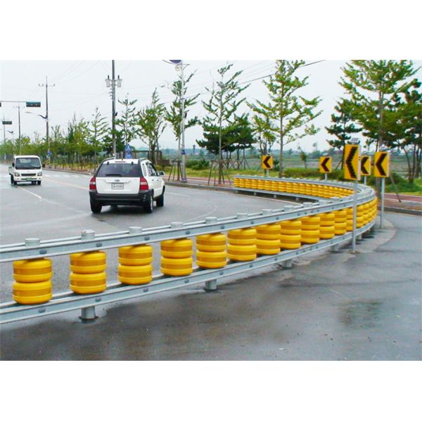 Hot Galvanized Steel Roller Crash Barrier Highway Protective