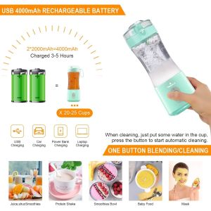 Portable and Safe Mulli Blender with Six Blades for Grinding Blending and More