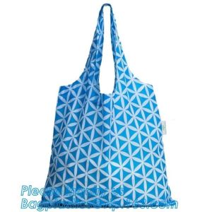 Poly Folding Foldable Grocery Bag, Custom Nylon Reusable Foldable Shopping Bag