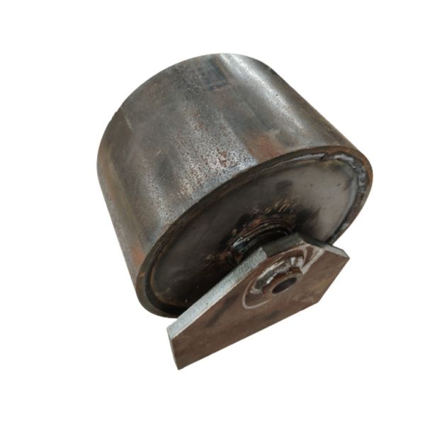 Quality Black Roll Off Container Wheels With Bracket Dumpster Roller for sale